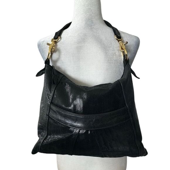 Women’s Black Shoulder Bag Purse Pockets Dressy - Picture 2 of 10